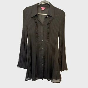 Sunny Leigh Black Button Down Blouse